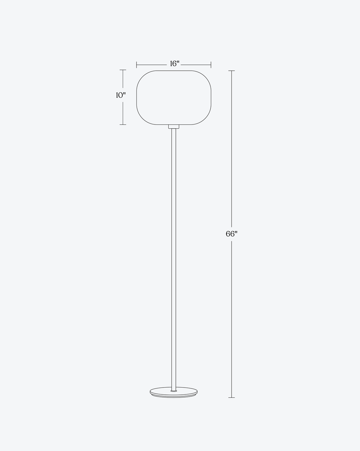 Glowmere Rowan Woven Shade Brass Pole Floor Lamp view 6
