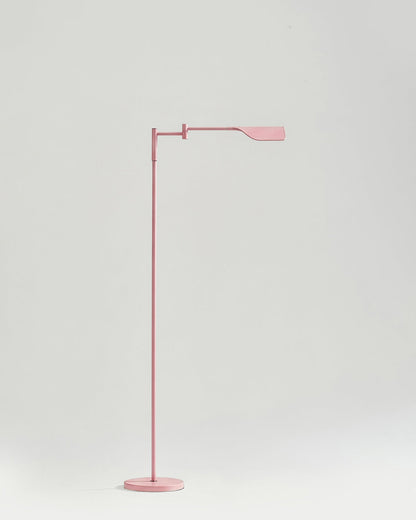 Glowmere Leaf Reading LED Floor Lamp with Touch Dimmer in pink