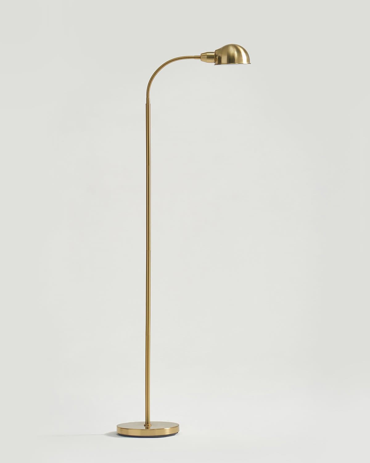 Glowmere Regent Apothecary Gooseneck Floor Lamp overall view