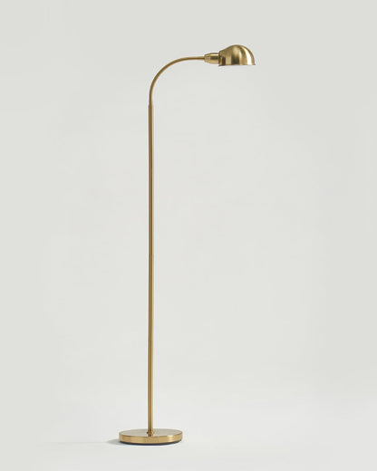 Glowmere Regent Apothecary Gooseneck Floor Lamp overall view