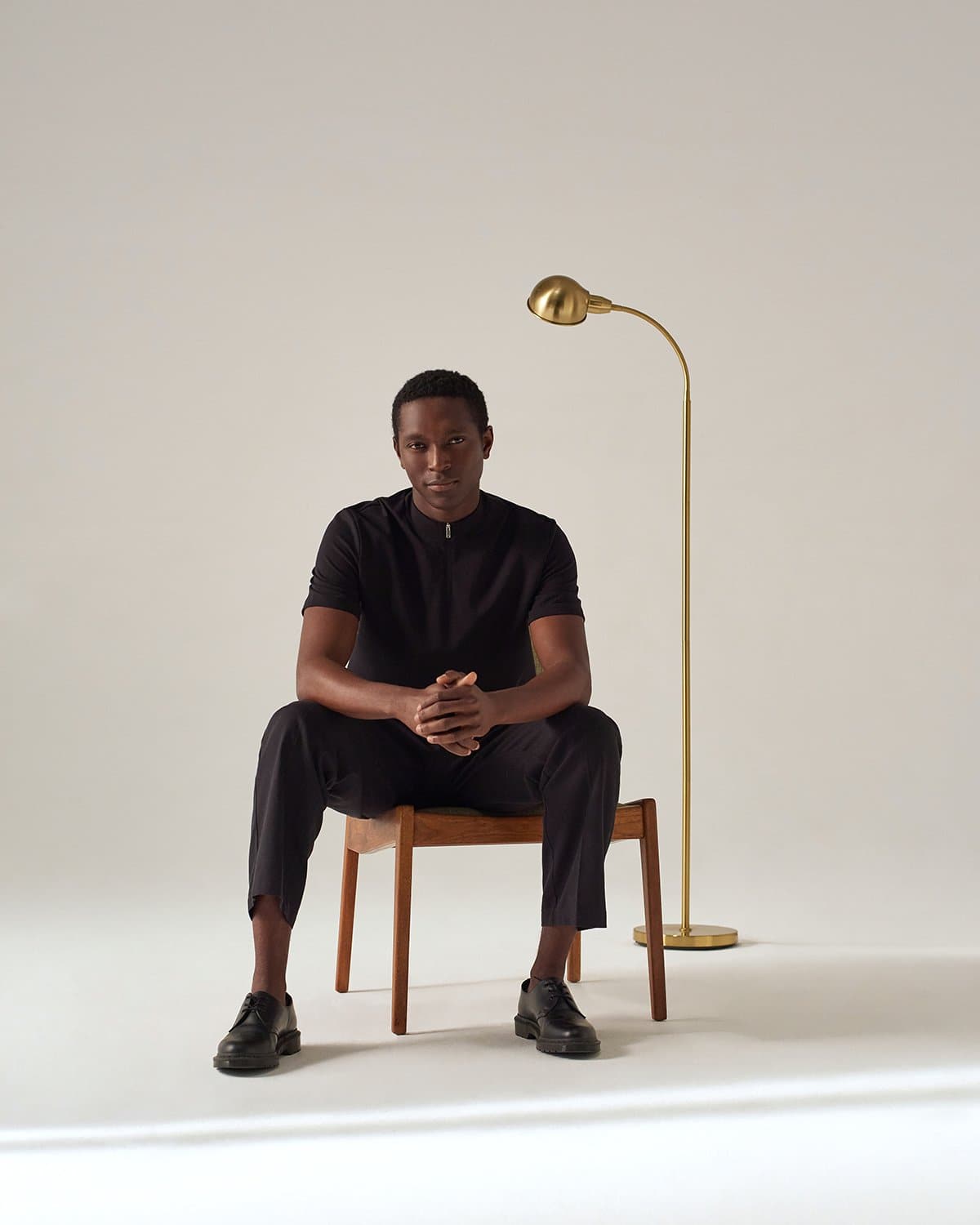 Glowmere Regent Apothecary Gooseneck Floor Lamp view 2