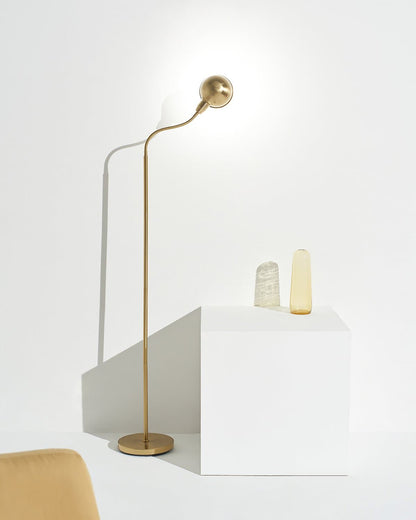 Glowmere Regent Apothecary Gooseneck Floor Lamp view 3
