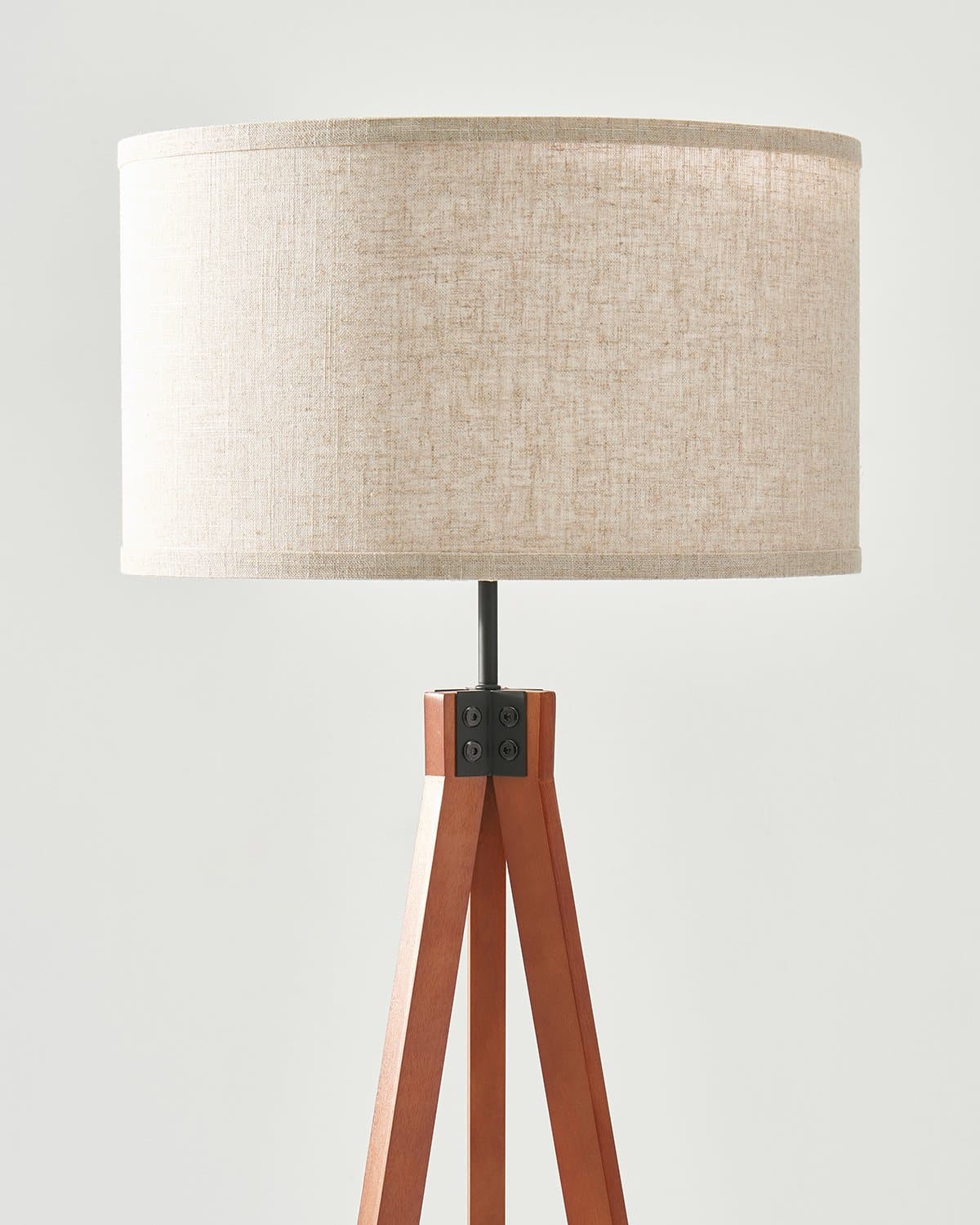 Glowmere Eden Wooden Tripod LED Floor Lamp view 4