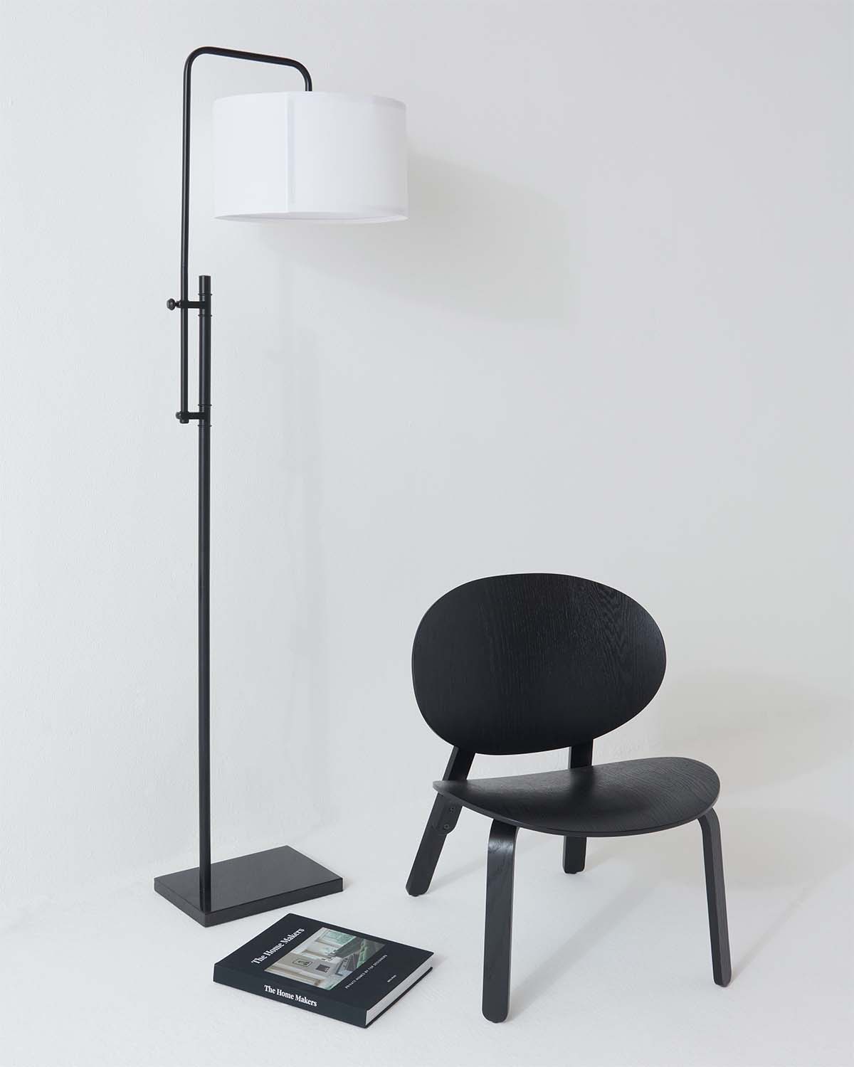 Glowmere Leo Black Arc Floor Lamp with Marble Base view 4
