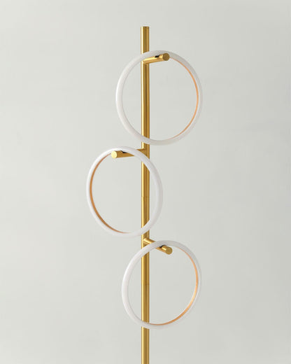 Glowmere Saturn Three Ring Pedal Switch Floor Lamp view 4