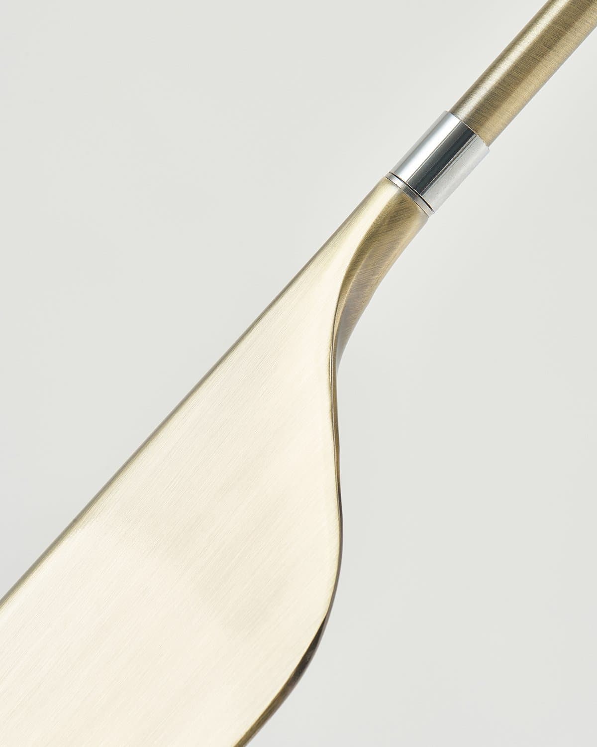 Glowmere Leaf Reading LED Floor Lamp with Touch Dimmer in brass