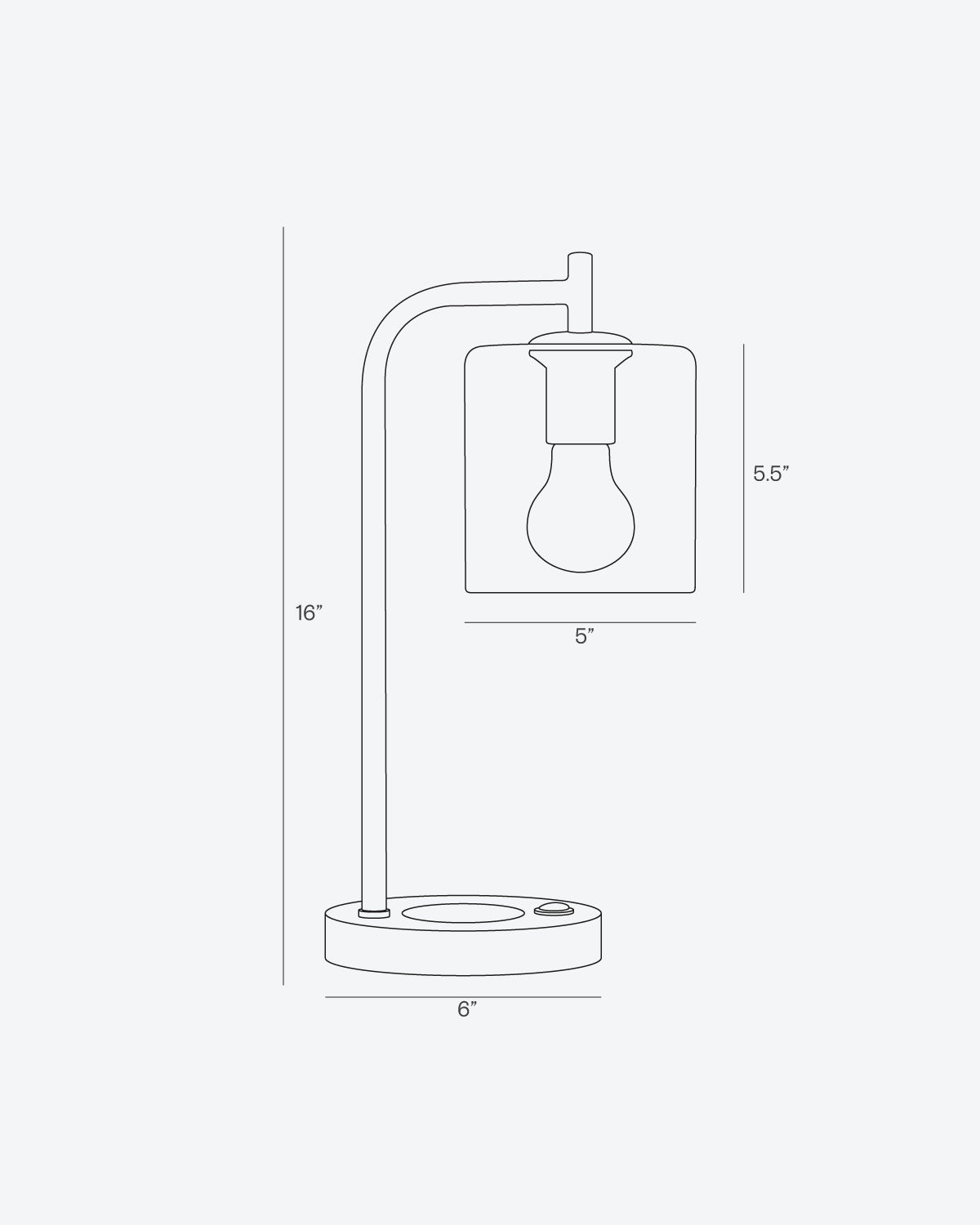 Glowmere Elizabeth Brass USB Charging Table Lamp with Glass Shade in brass
