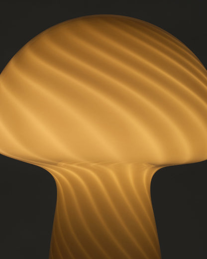 Glowmere Mushroom Swirl Frosted Glass LED Table Lamp view 5