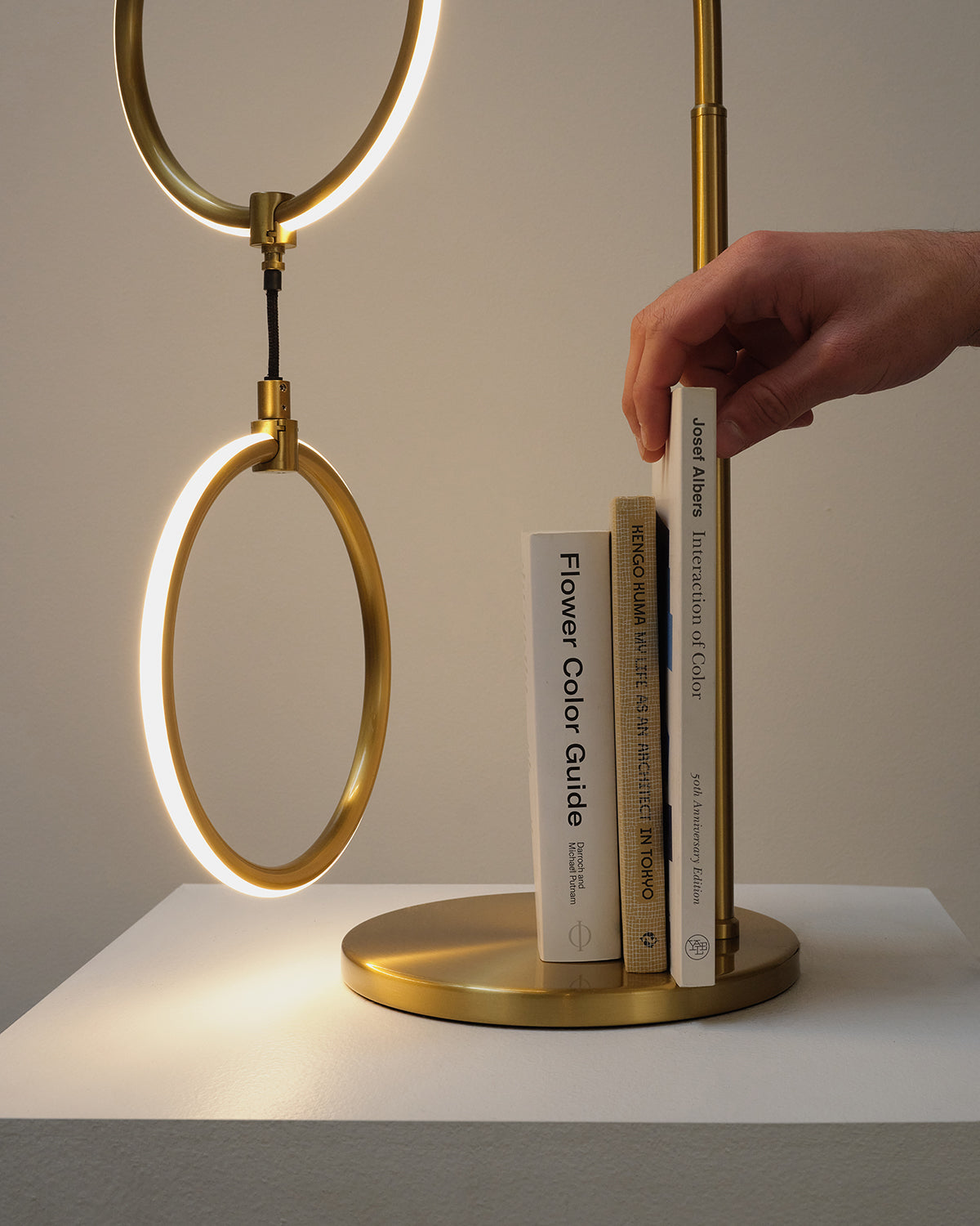 Glowmere 2 Ring Integrated LED Table Lamp with Touch Dimmer view 3
