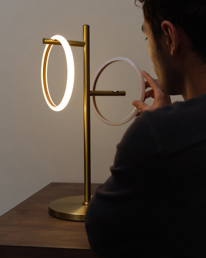 Glowmere Saturn Detachable Ring Light Table Lamp view 4