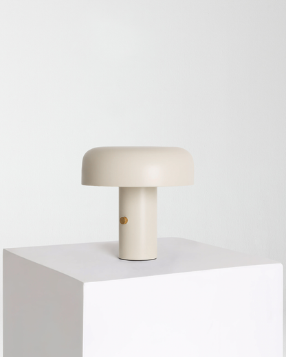 Glowmere Anita Mushroom Metal Shade Table Lamp with Rotary Dimmer view 3