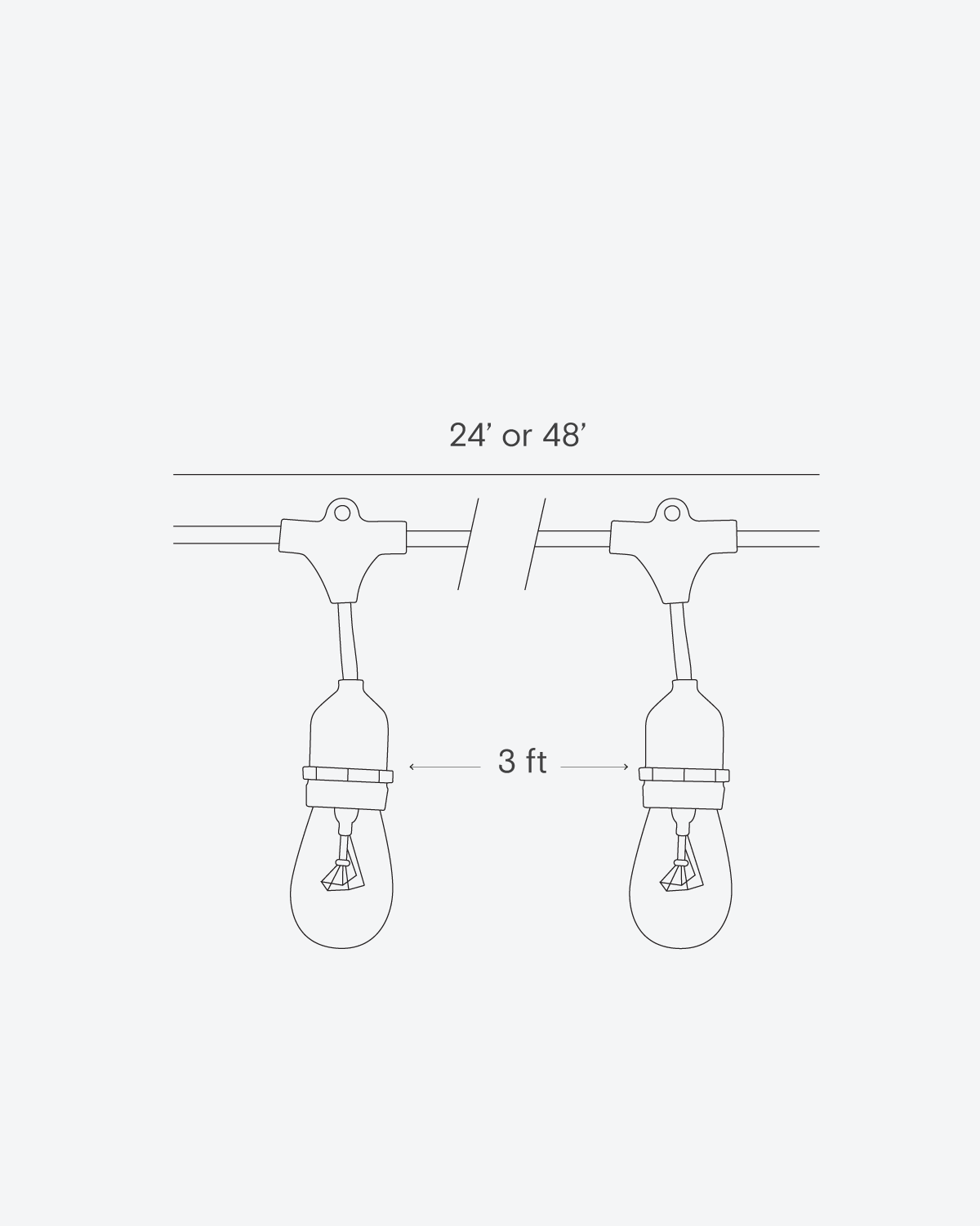 Glowmere Ambience Incandescent Edison Plug In String Lights view 6