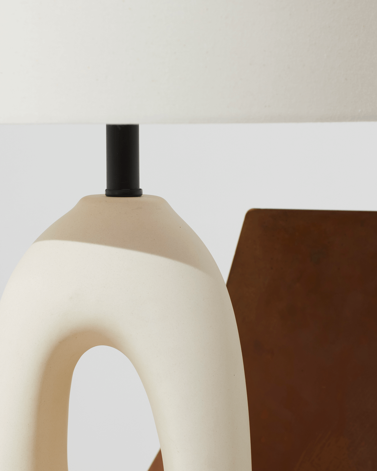 Glowmere Artemis Cream Ceramic USB C Table Lamp view 6