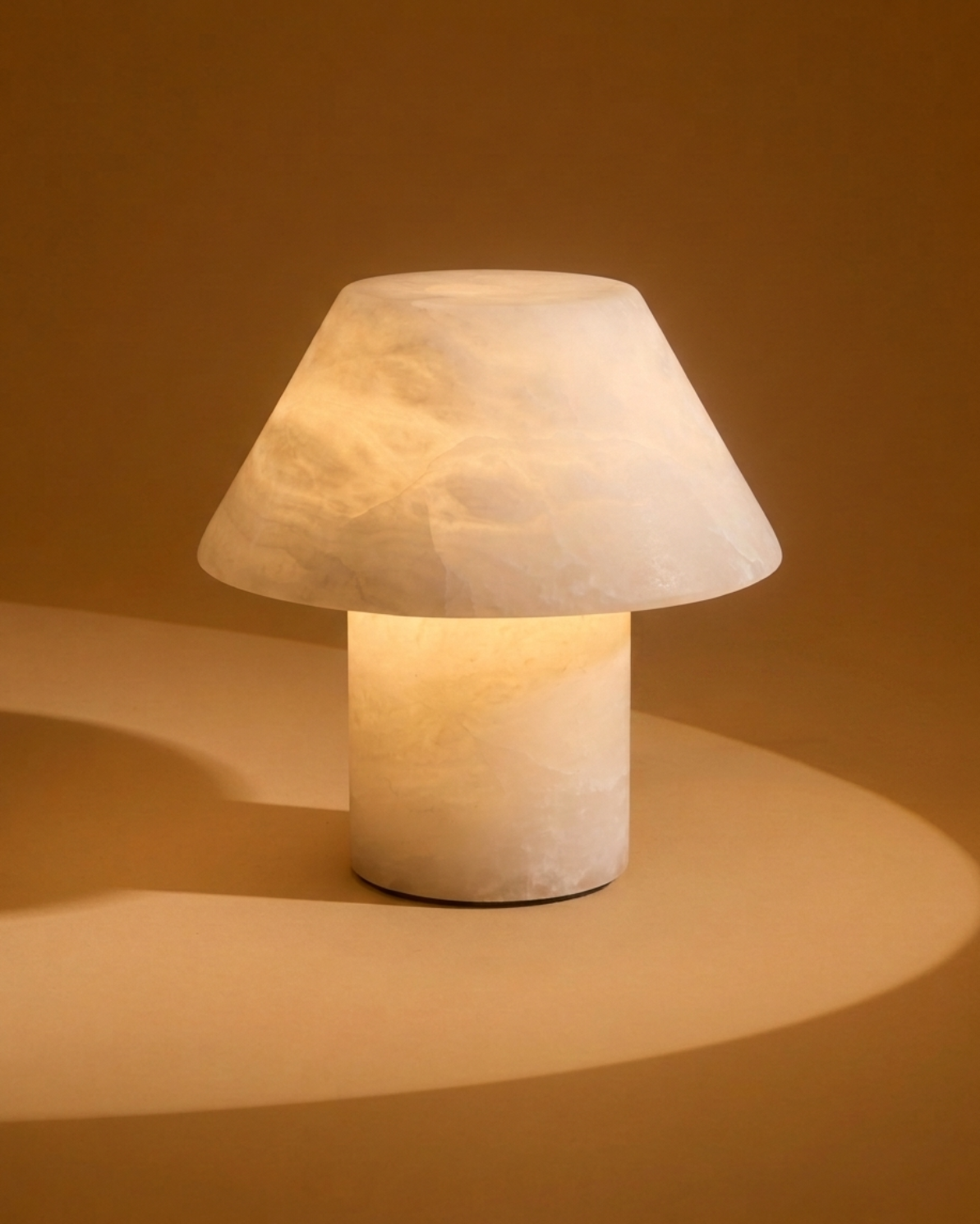 Glowmere Alora Natural Alabaster Table Lamp overall view