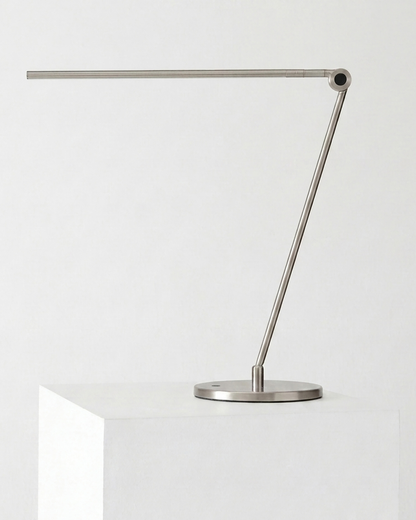 Glowmere Libra Minimalist LED Table Lamp in nickel