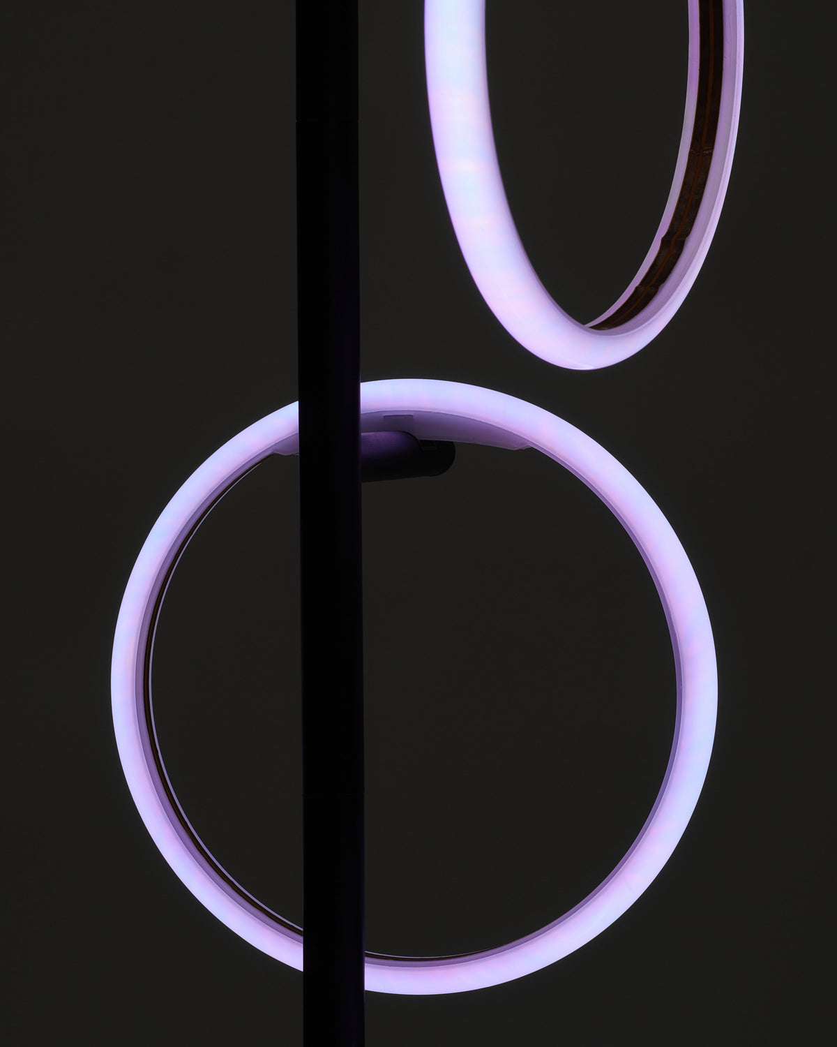 Glowmere Saturn RGB Color Changing Three Ring Floor Lamp view 6