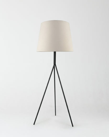 Glowmere Forge Tripod Floor Lamp with Oversized Fabric Shade view 2