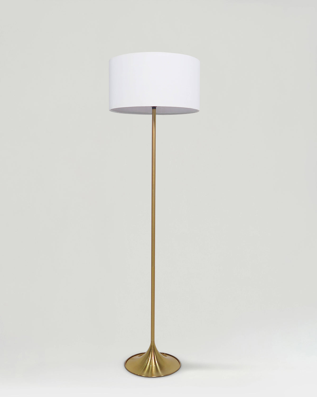 Glowmere Quinn Linen Shade Floor Lamp overall view