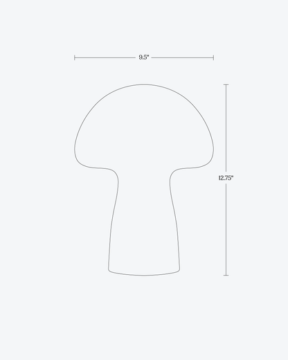 Glowmere Mushroom Swirl Frosted Glass LED Table Lamp view 6