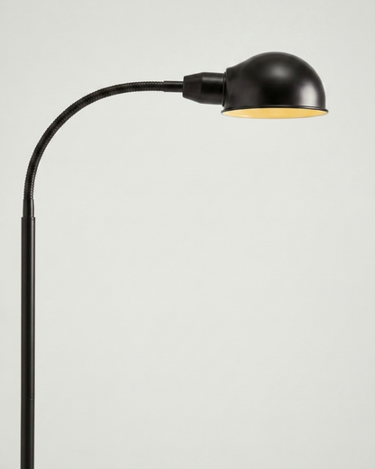 Glowmere Regent Apothecary Gooseneck Floor Lamp in bronze