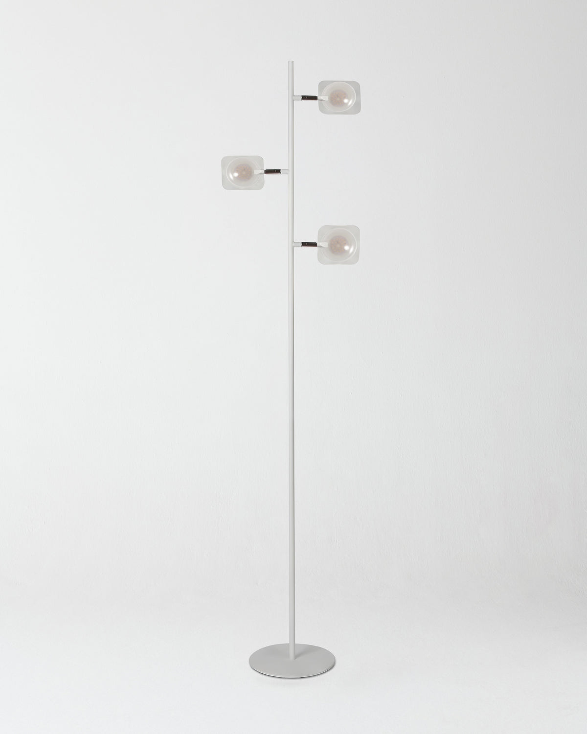 Glowmere Tree Spotlight LED Floor Lamp with 3 Step Dimmer in white
