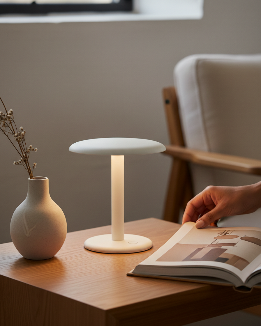 Glowmere Zeno Rechargeable Touch Dimming Portable Lamp overall view