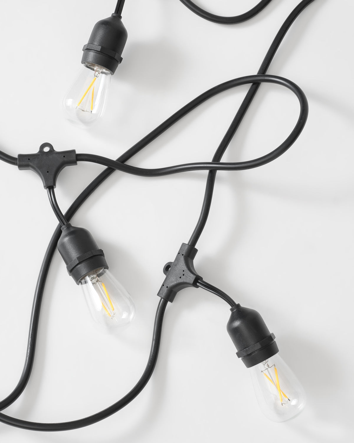Glowmere Ambience Pro Edison Bulb LED Plug In String Lights overall view