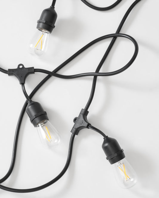 Glowmere Ambience Pro Edison Bulb LED Plug In String Lights overall view