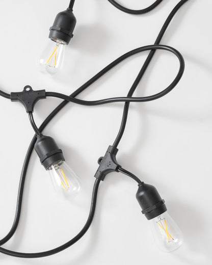 Glowmere Ambience Pro 1W LED Edison Plug In String Lights overall view