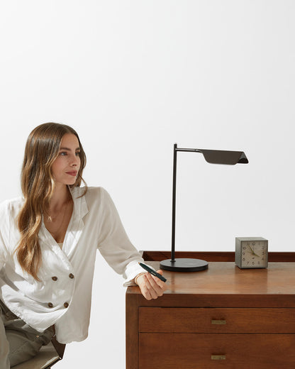 Glowmere Leaf Swing Arm Table Lamp with Wireless Charger view 5