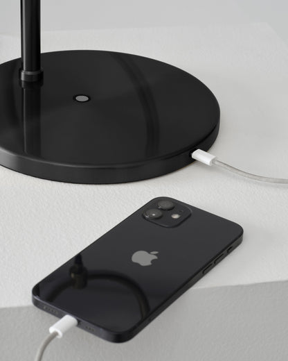 Glowmere 2 Ring RGB Color Changing Table Lamp charging detail