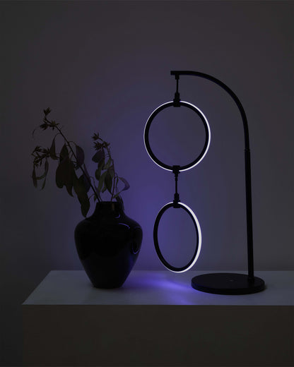 Glowmere 2 Ring RGB Color Changing Table Lamp view 2